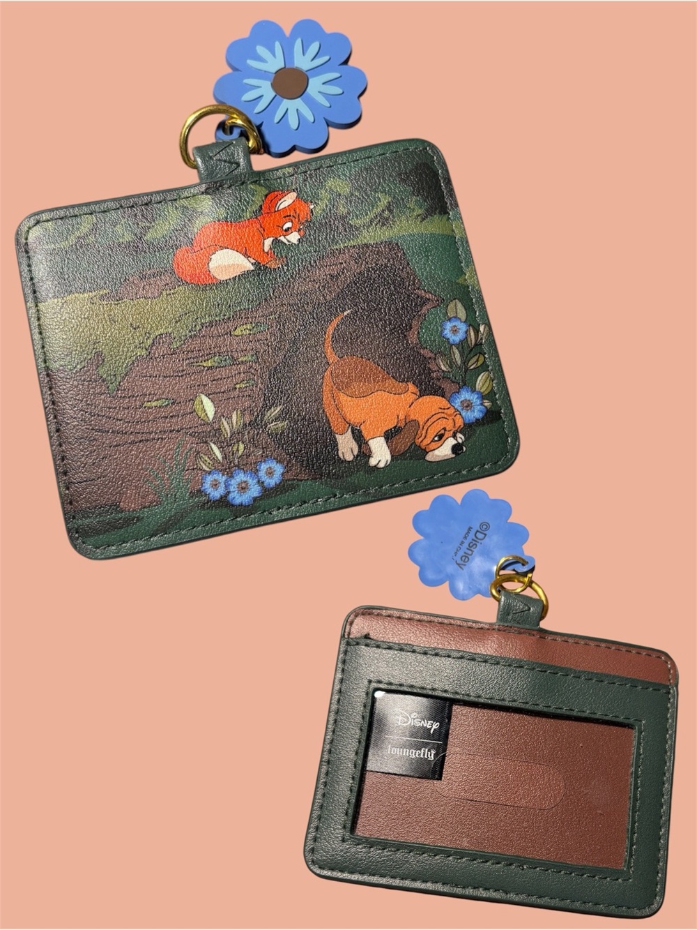 Disney Loungefly Fox and the hound Wallet keychain